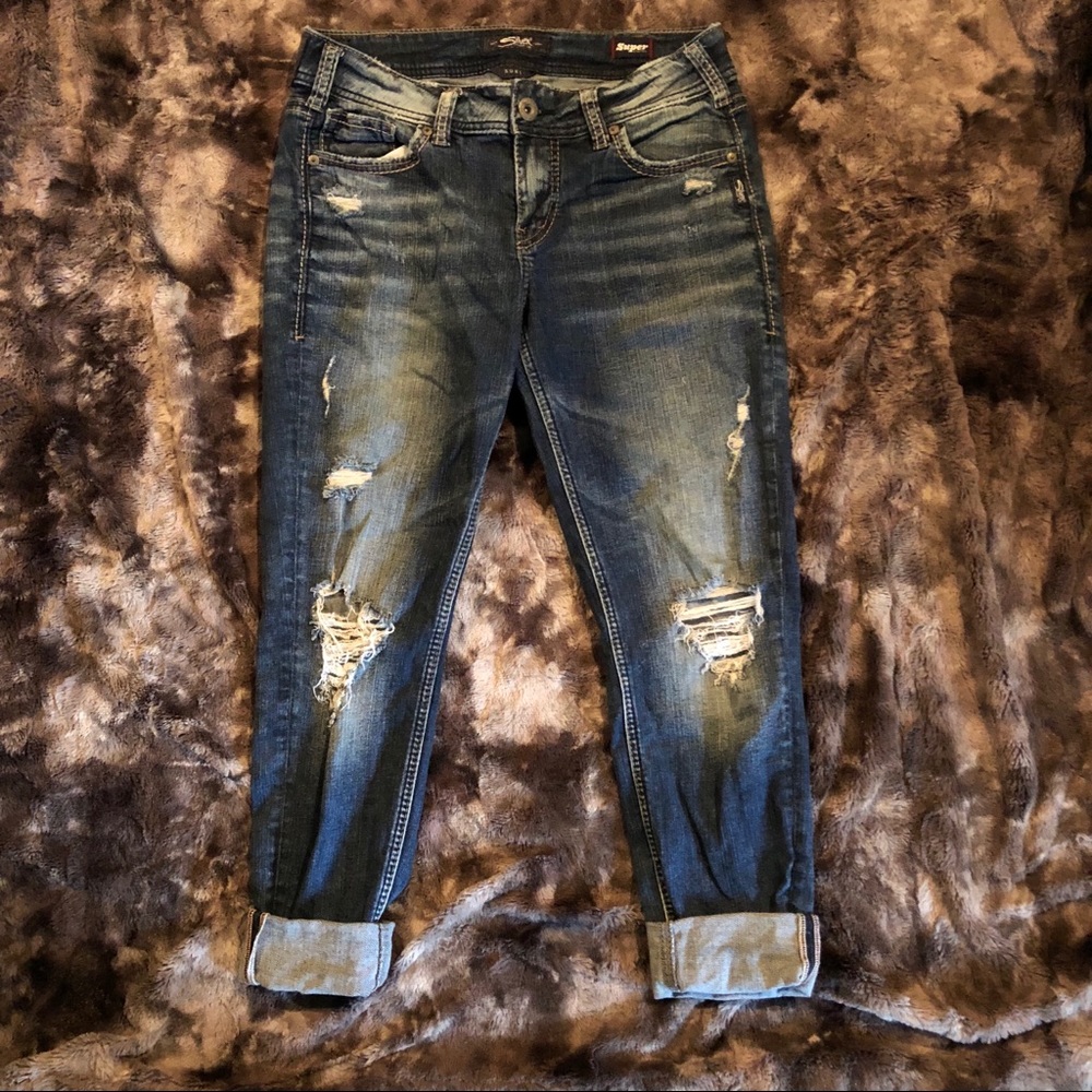 SILVER SUKI super stretch mid skinny jeans